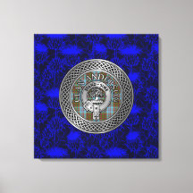 Klan Andersson Vapensköld & Tartan Knot on Thistle