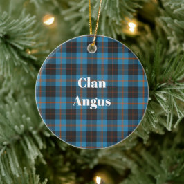 Klan Angus Ancient Tartan Julgransprydnad Keramik