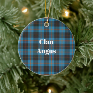 Klan Angus Ancient Tartan Julgransprydnad Keramik