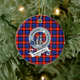 Klan Anstruther Badge Tartan Play Julgransprydnad Keramik