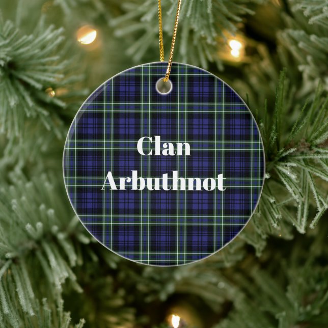 Klan Arbuthnot Tartan Julgransprydnad Keramik (Träd)