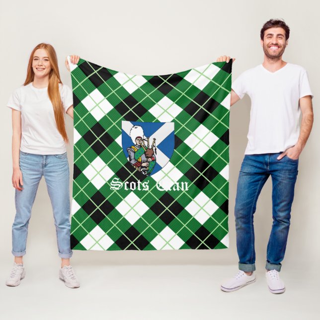 Klan Argyle Diagonal Diamond Tartan Play Arbuthno Fleecefilt (På plats)