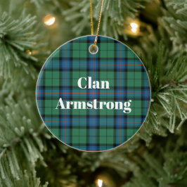 Klan Armstrong Ancient Tartan Julgransprydnad Keramik