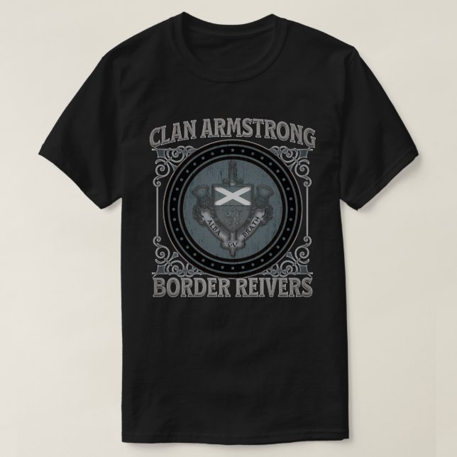 Klan Armstrong, Gräns Reivers, Scotland Forever T Shirt (Design framsida)