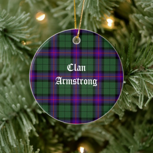 Klan Armstrong Modern Tartan Julgransprydnad Keramik (Träd)