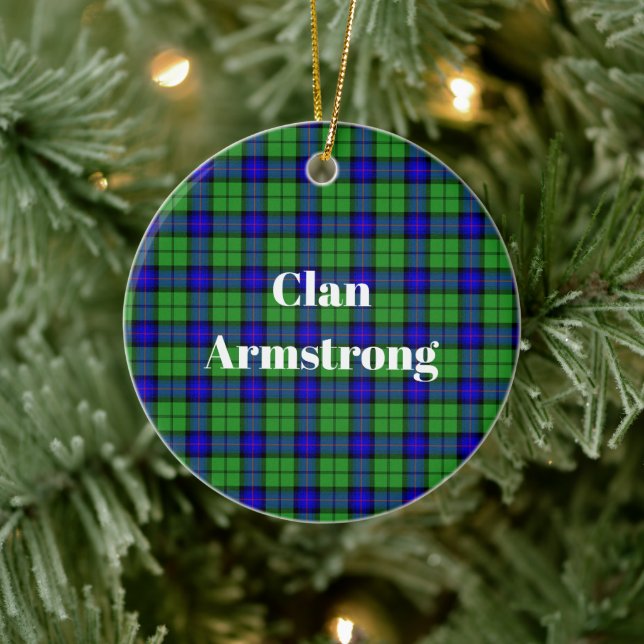 Klan Armstrong Tartan Julgransprydnad Keramik (Träd)