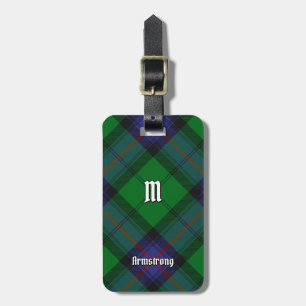 Klan Armstrong Tartan Luggage Tag Bagagebricka