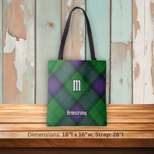 Klan Armstrong Tartan Tote Bag Tygkasse