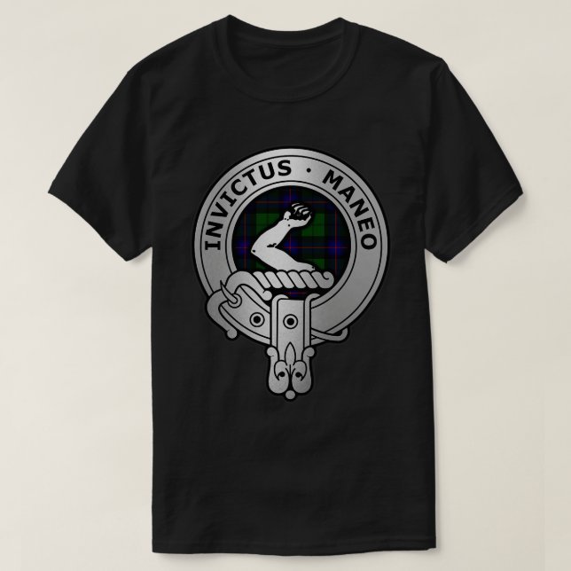 Klan Armstrong Vapensköld Tartan 2 T Shirt (Design framsida)