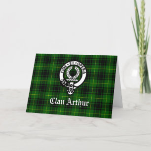 Klan Arthur / MacArthur Vapensköld och Tartan Kort