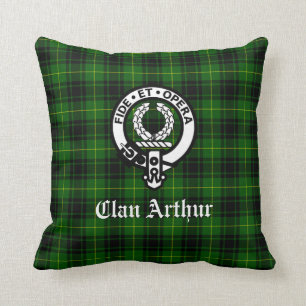 Klan Arthur / MacArthur Vapensköld & Tartan Kudde