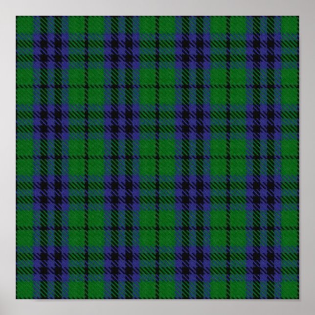 Klan Austin Tartan - Digital Download Poster (Framsidan)
