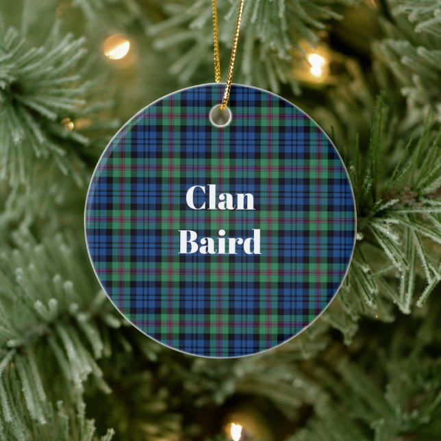 Klan Baird Ancient Tartan Julgransprydnad Keramik (Träd)