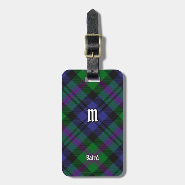 Klan Baird Tartan Bagagebricka (Vertikal Framsida)