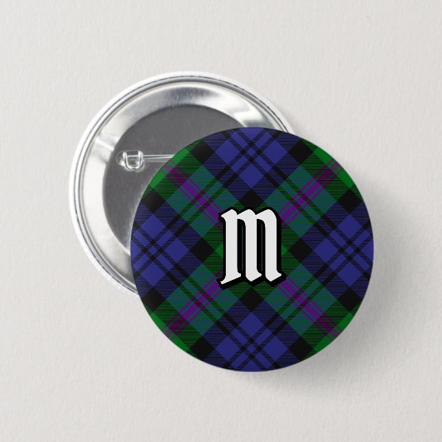Klan Baird Tartan Button Knapp (Framsida & baksida)