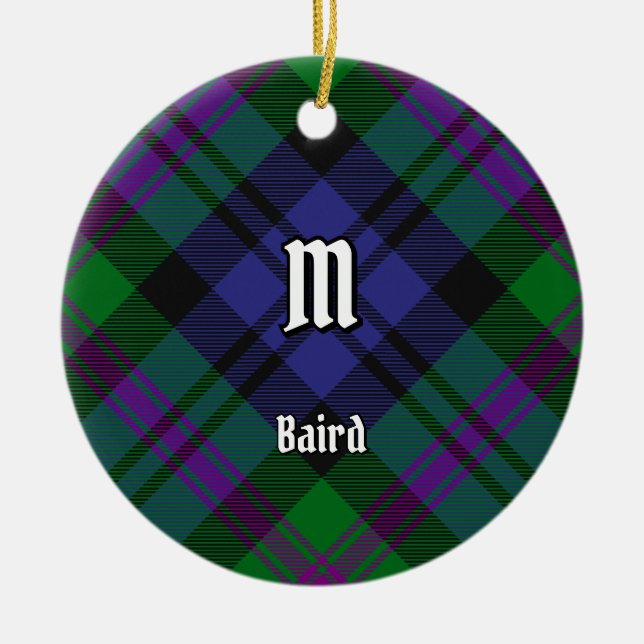 Klan Baird Tartan Julgransprydnad Keramik (Framsidan)