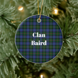 Klan Baird Tartan Julgransprydnad Keramik