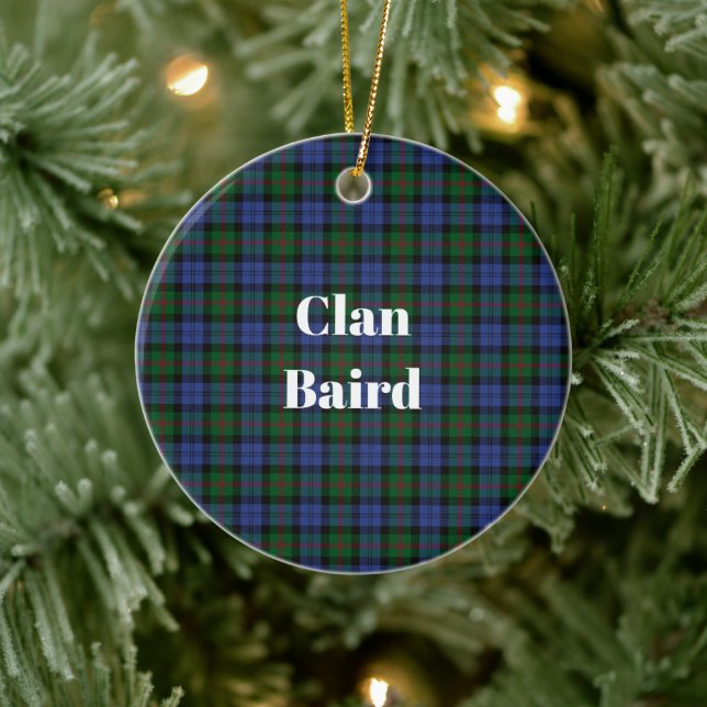 Klan Baird Tartan Julgransprydnad Keramik (Träd)
