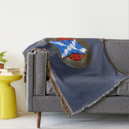 Klan Baird Tartan Knot & Flagga Filt