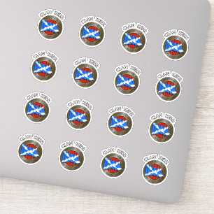 Klan Baird Tartan Knot & Flagga Klistermärken
