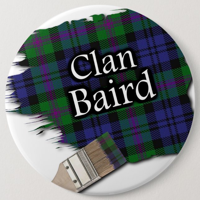 Klan Baird Tartan Paint-pensel Knapp (Framsida)