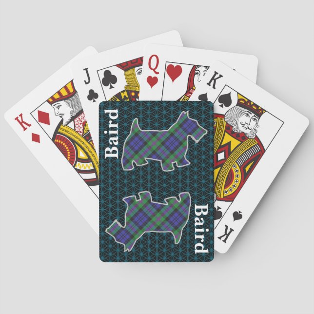Klan Baird Tartan Scottish Terrier Edition Casinokort (Baksidan)