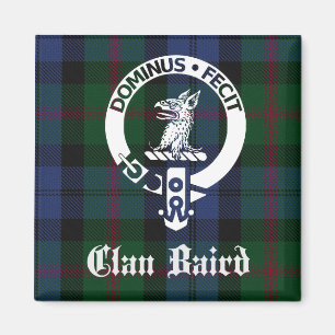 Klan Baird Tartan Vapensköld Magnet