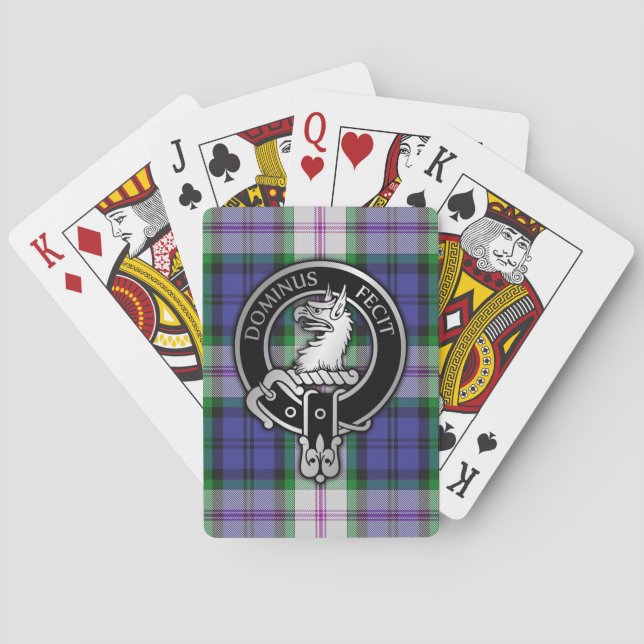 Klan Baird Vapensköld & Dress Tartan Casinokort (Baksidan)