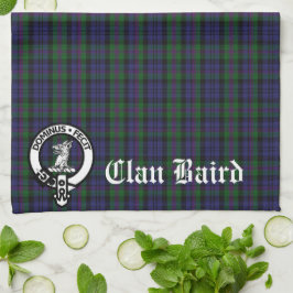 Klan Baird Vapensköld Tartan Anpassade Kökshandduk