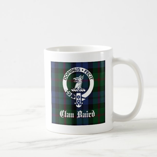 Klan Baird Vapensköld Tartan Kaffemugg (Höger)