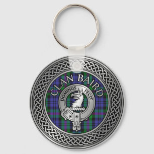 Klan Baird Vapensköld & Tartan Knot Nyckelring