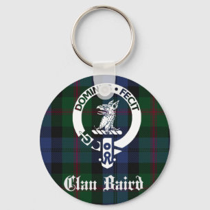 Klan Baird Vapensköld Tartan Nyckelring