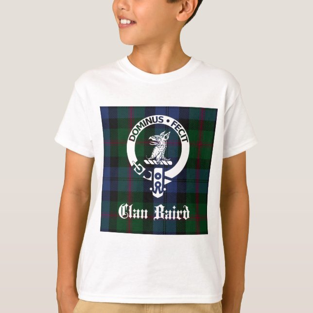 Klan Baird Vapensköld Tartan T-shirt (Framsida)