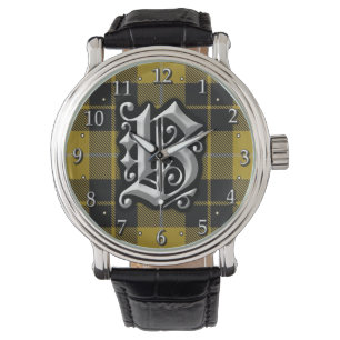Klan Barclay Brev B Monogram Dress Tartan Armbandsur