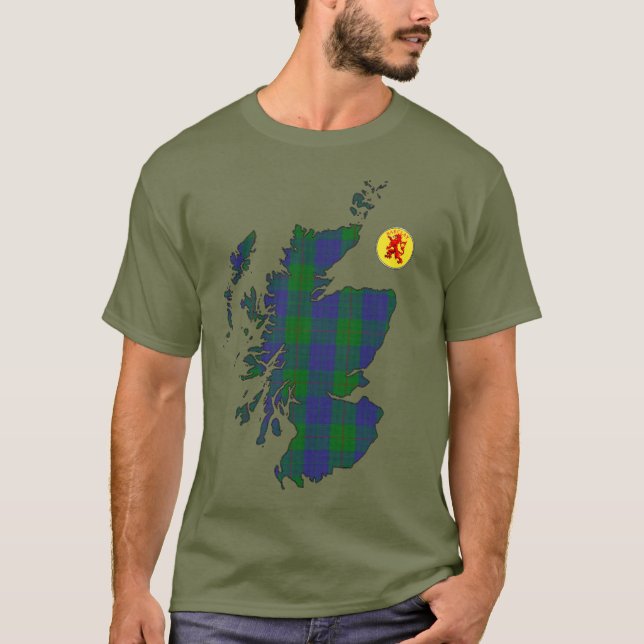 Klan Barclay [EDIT] Tartan Karta T Shirt (Framsida)