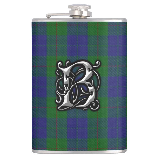 Klan Barclay Tartan Old Scotland-kolv Fickplunta (Framsidan)