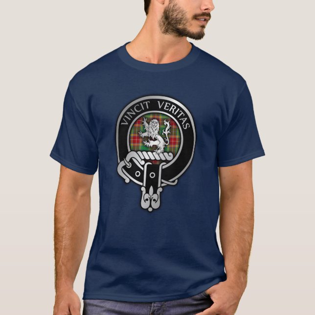 Klan Baxter Crest & Tartan T-Shirt (Framsida)