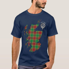 Klan Baxter Tartan Karta & Vapensköld T-Shirt