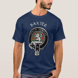 Klan Baxter Vapensköld & Tartan T-Shirt