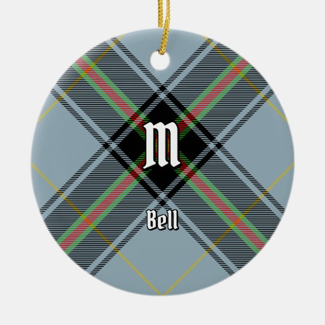 Klan Bell Tartan Julgransprydnad Keramik (Framsidan)