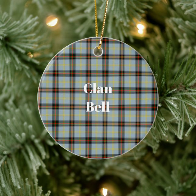 Klan Bell Tartan Julgransprydnad Keramik (Träd)