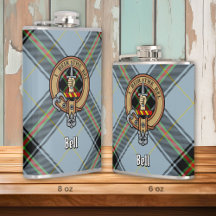 Klan Bell Vapensköld över Tartan