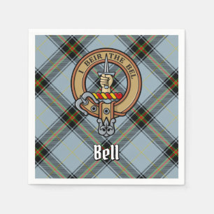 Klan Bell Vapensköld över Tartan Pappersservett