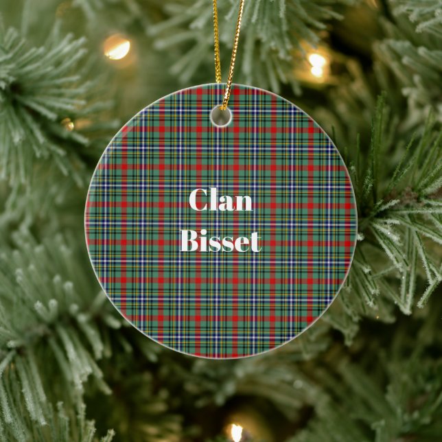 Klan Bisset Tartan Julgransprydnad Keramik (Träd)
