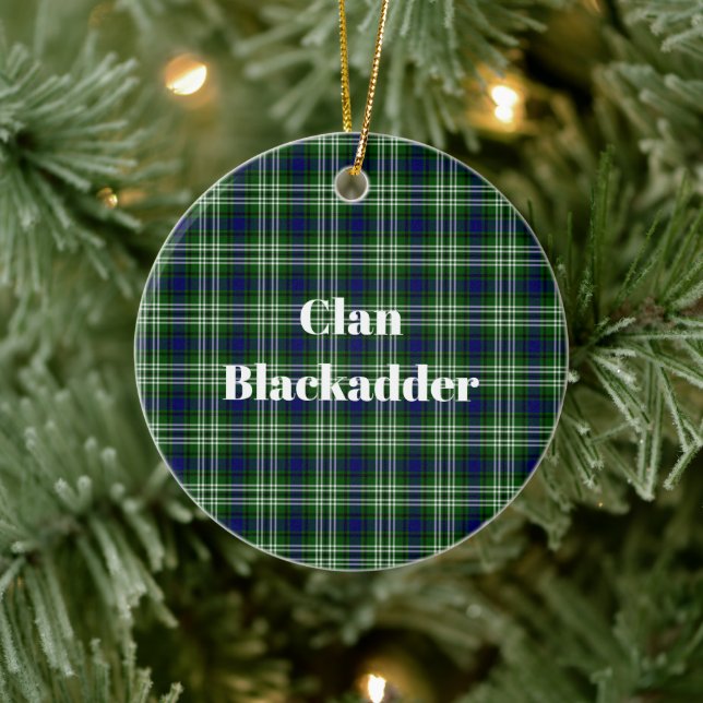 Klan Blackadder Tartan Julgransprydnad Keramik (Träd)