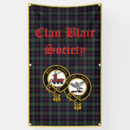 Klan Blair Banner Tartan Background Lodrät