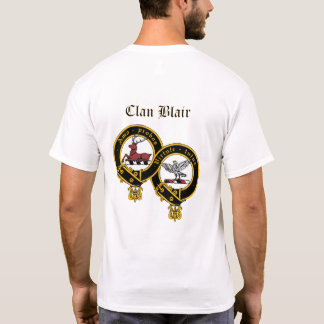 Klan Blair-Logotypen på baksidan T Shirt