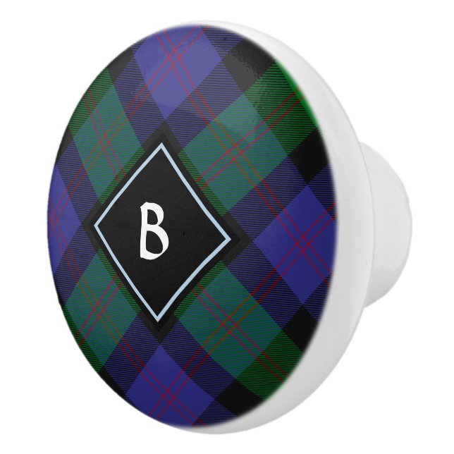 Klan Blair Tartan Ceramic Knob Knopp (Höger)