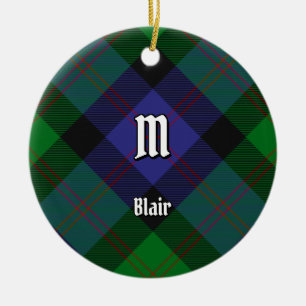 Klan Blair Tartan Ceramic Ornament