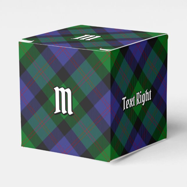 Klan Blair Tartan Favor Box Presentaskar (Framsidan Sidan)